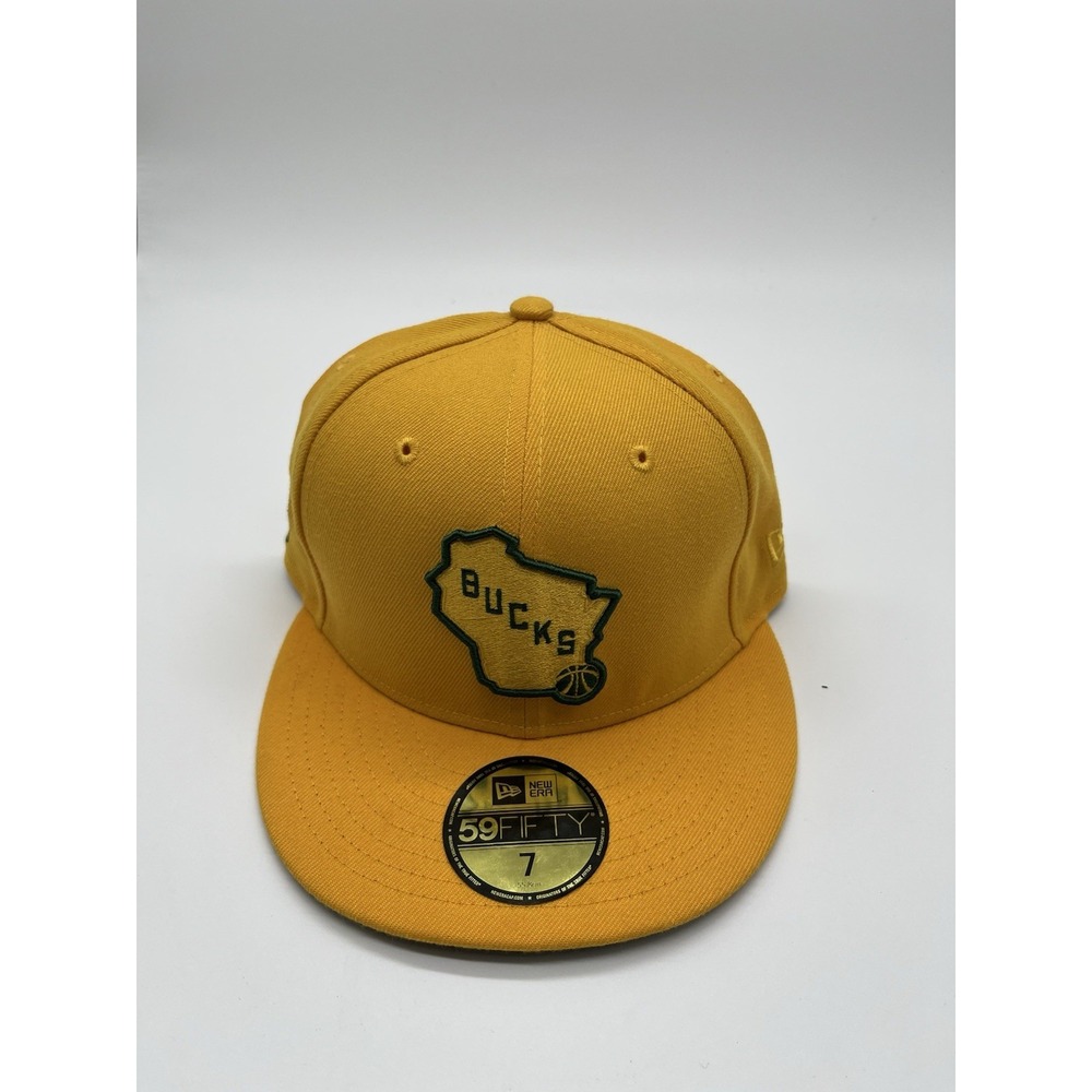NEW ERA MILWAUKEE BUCKS PACK 59FIFTY FITTED HAT Size 7
